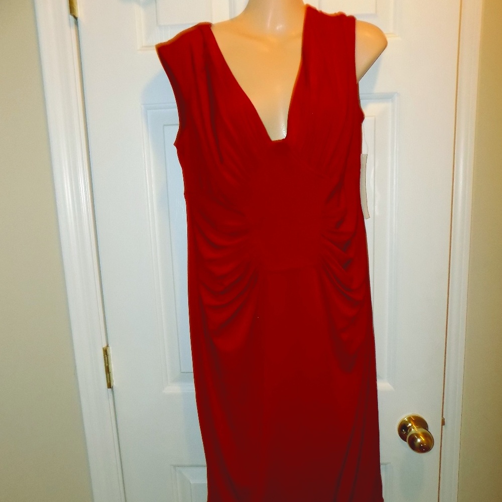 Maggy London Women's Matte Jersey Dress Red (14)